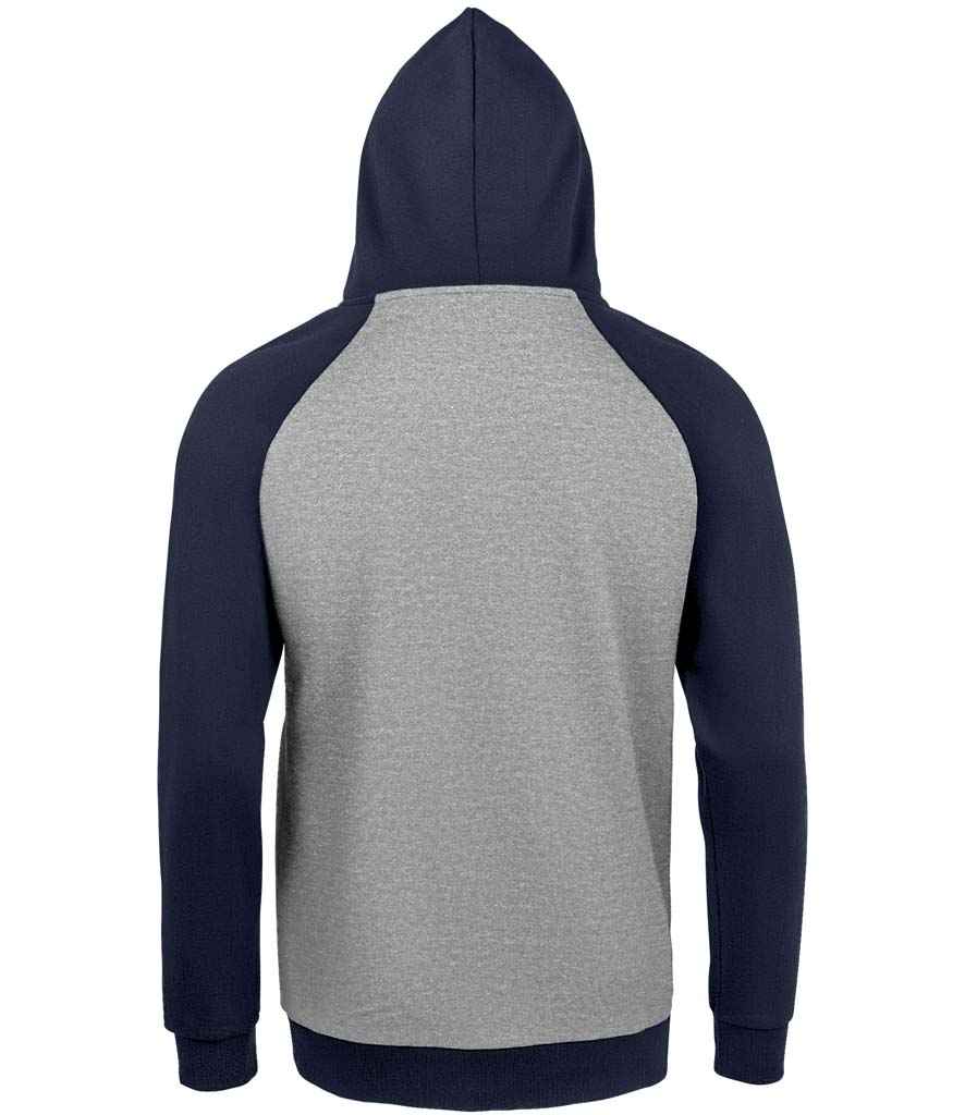 02998 Grey Marl/French Navy Back