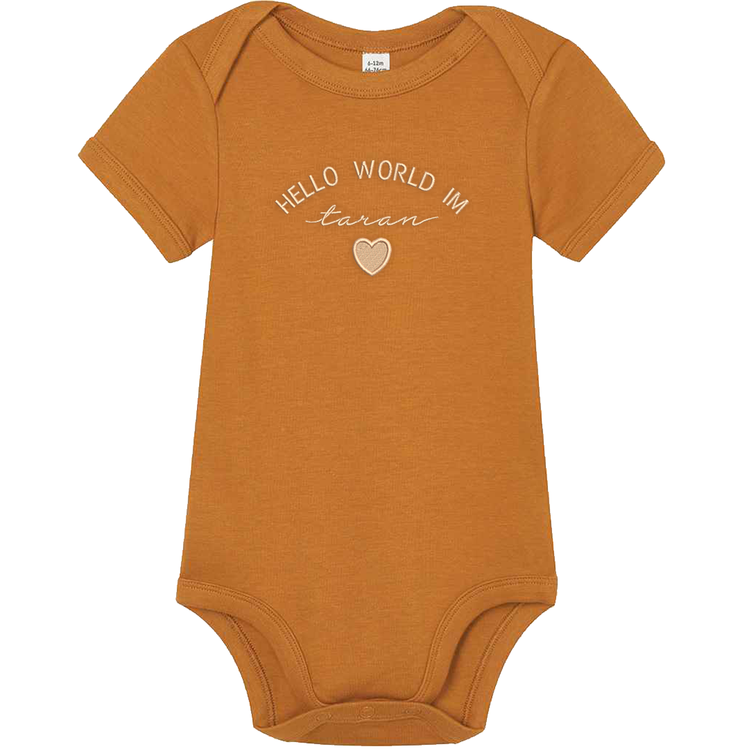 Personalised Embroidered Baby Bodysuit