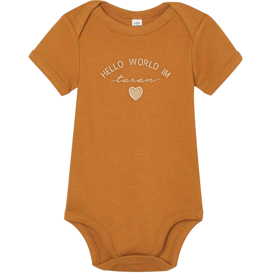 Personalised Embroidered Baby Bodysuit