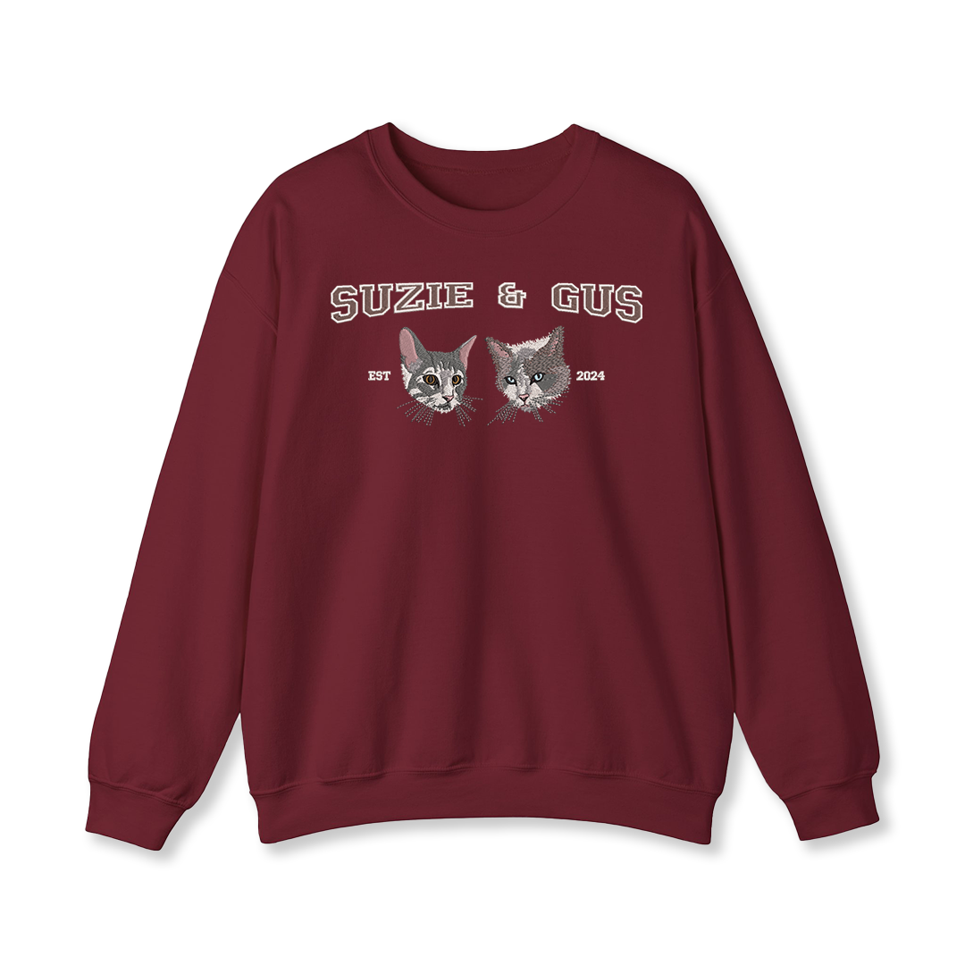 Pet College Embroidery Sweatshirt