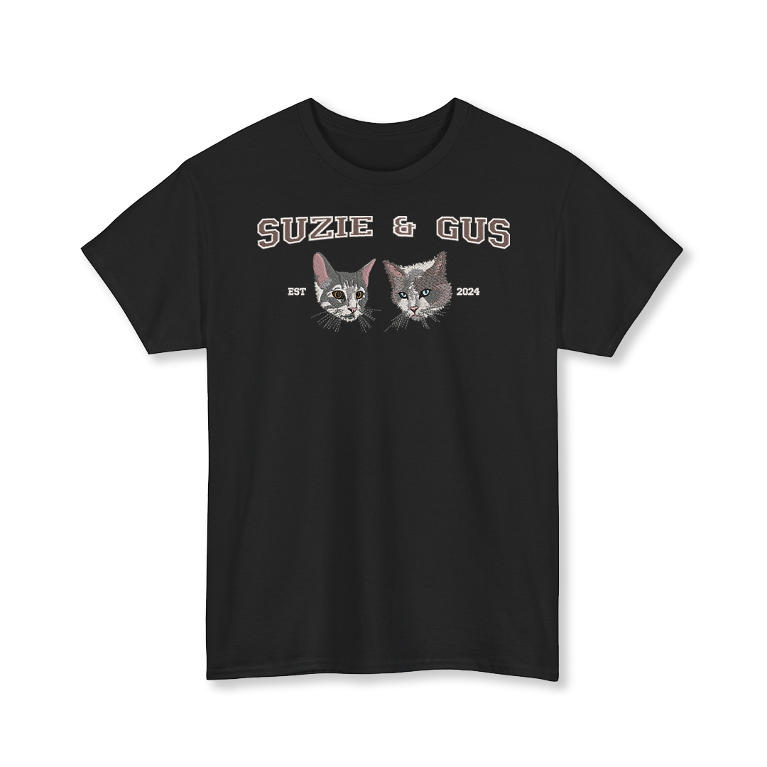 Pet College Embroidery T-Shirt