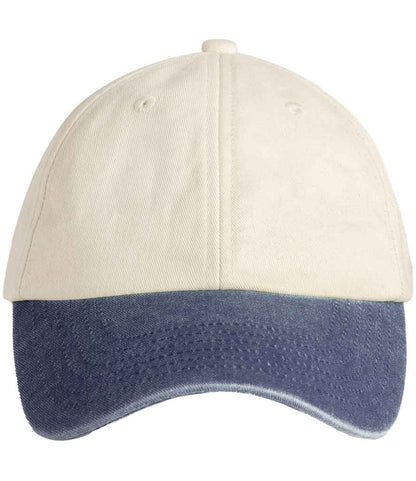 Beechfield Contrast Peak Low Profile Vintage Cap