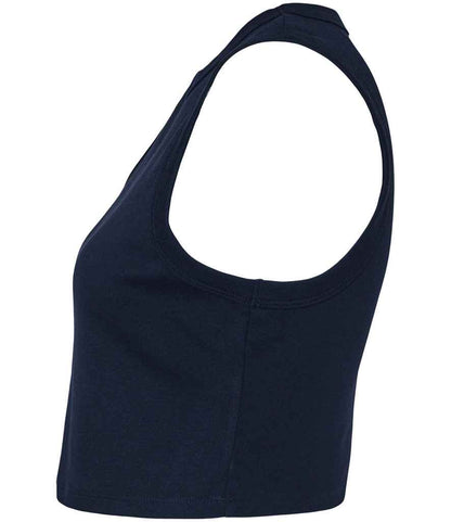 Bella Ladies Micro Rib Muscle Crop Tank Top