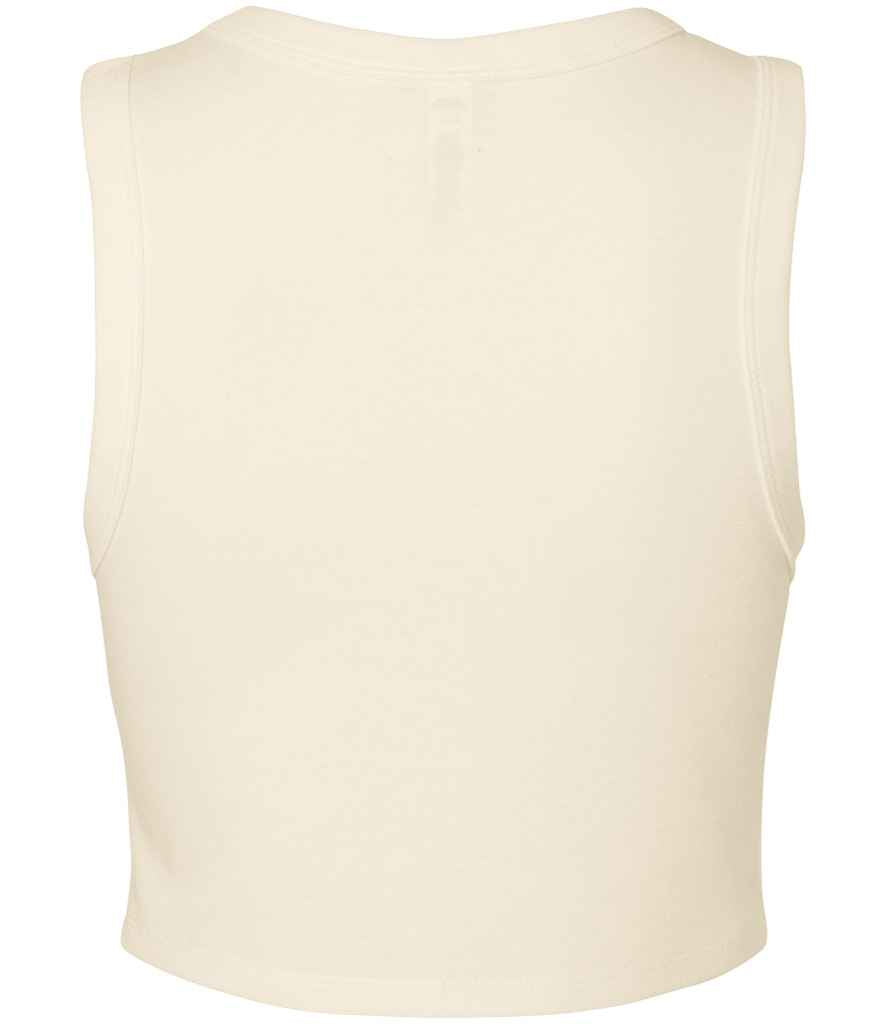 Bella Ladies Micro Rib Muscle Crop Tank Top