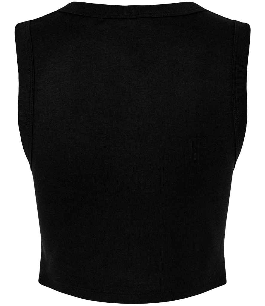 Bella Ladies Micro Rib Muscle Crop Tank Top