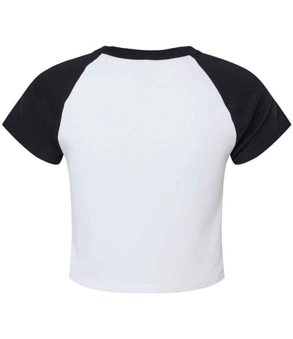 Bella Ladies Micro Rib Raglan Baby T-Shirt