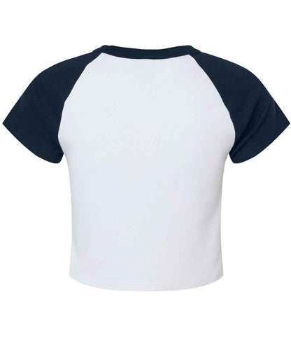 Bella Ladies Micro Rib Raglan Baby T-Shirt