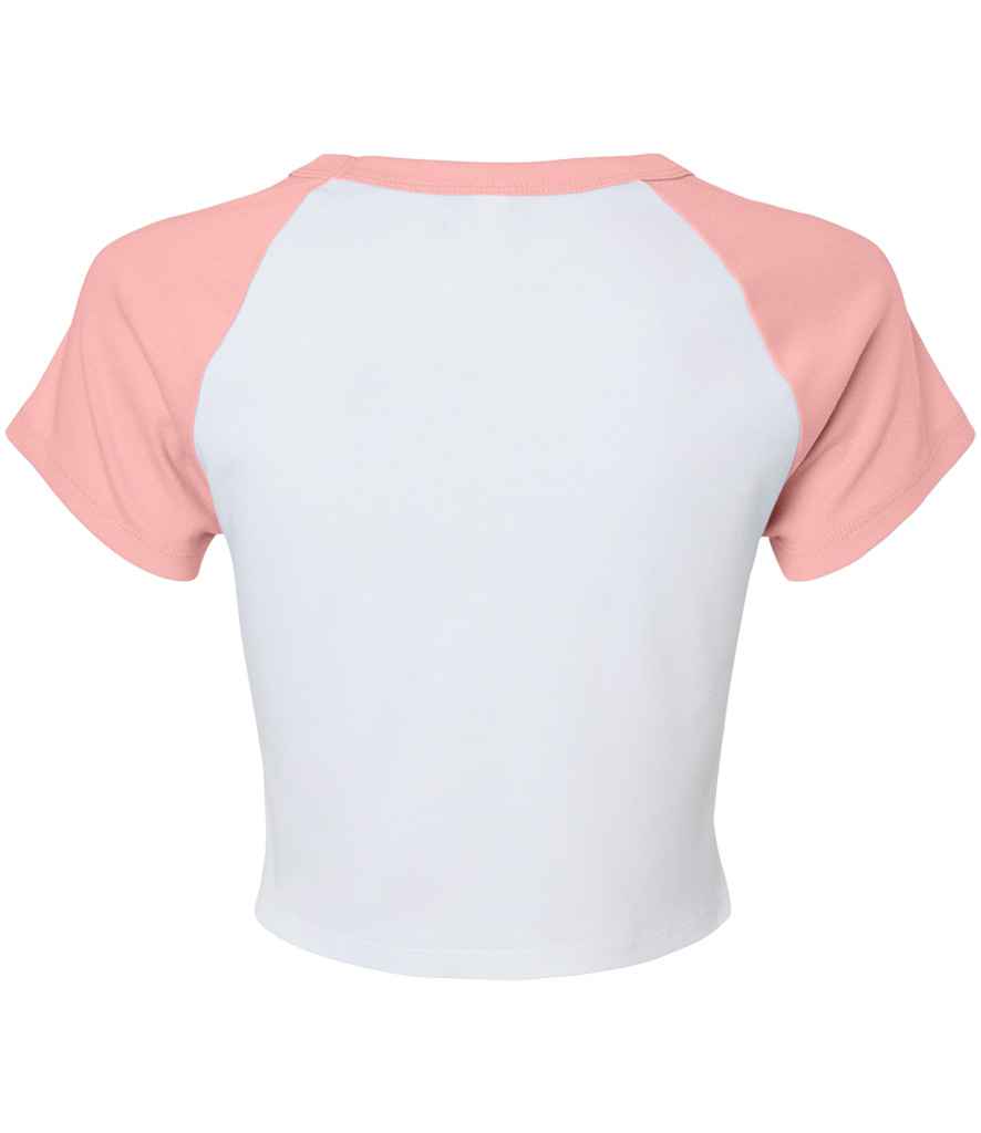 Bella Ladies Micro Rib Raglan Baby T-Shirt