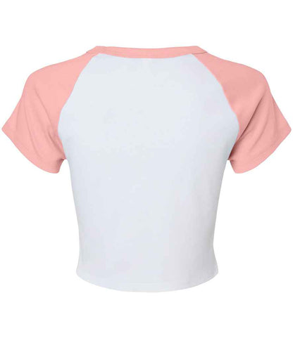 Bella Ladies Micro Rib Raglan Baby T-Shirt