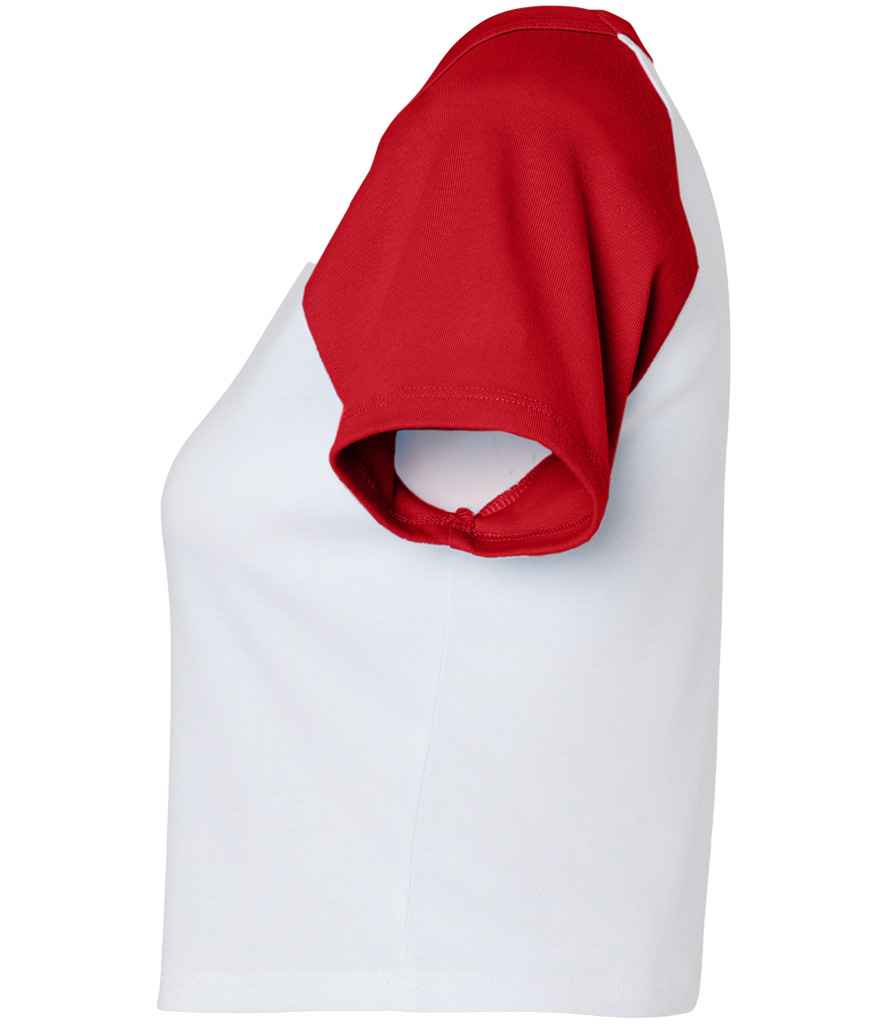 Bella Ladies Micro Rib Raglan Baby T-Shirt