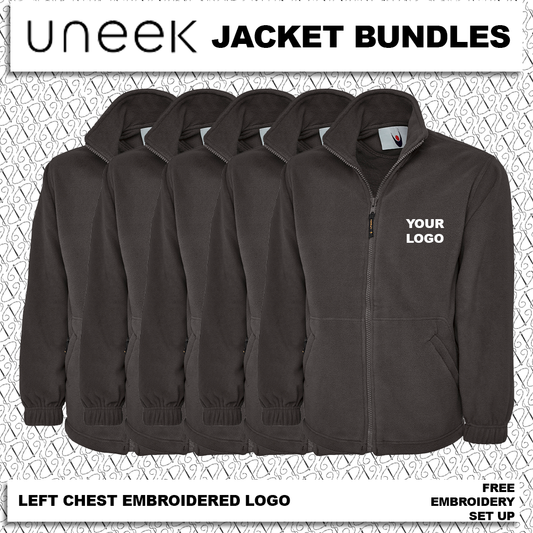 Heavyweight Full Zip Fleece Jacket Bundle