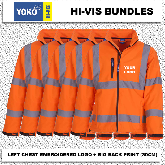 Yoko Hi-Vis Soft Shell Jacket Bundle