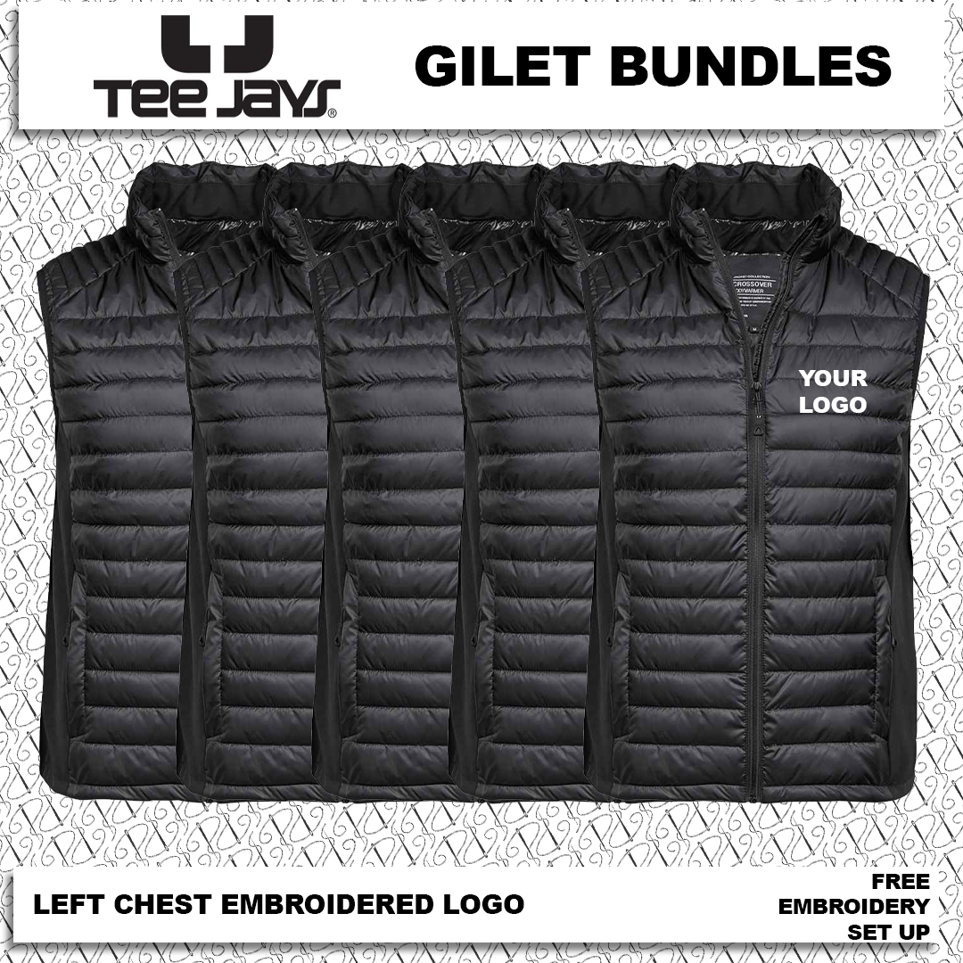 Tee Jays Crossover Padded Bodywarmer Bundle