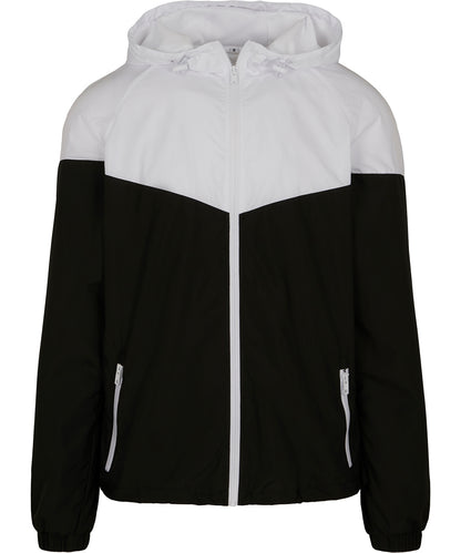 Two-tone tech windrunner jacket