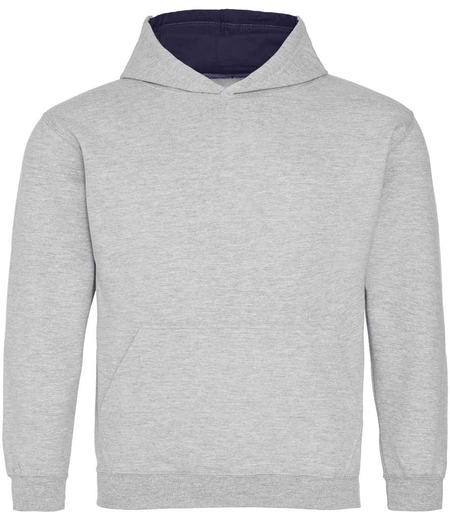 JH003B Heather Grey/New French Navy Front