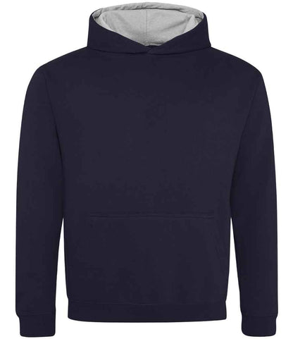 JH003B New French Navy/Heather Grey Front