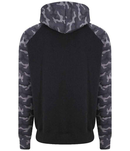 JH009 Solid Black/Black Camo Back