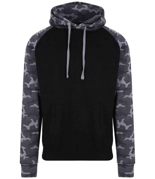 JH009 Solid Black/Black Camo Front