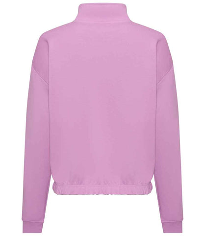 AWDis Ladies Cropped 1/4 Zip Sweatshirt