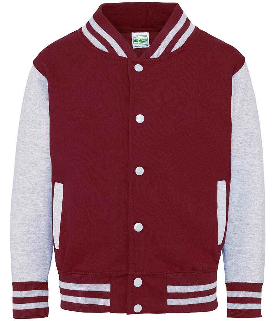 JH043B Burgundy/Heather Grey Front