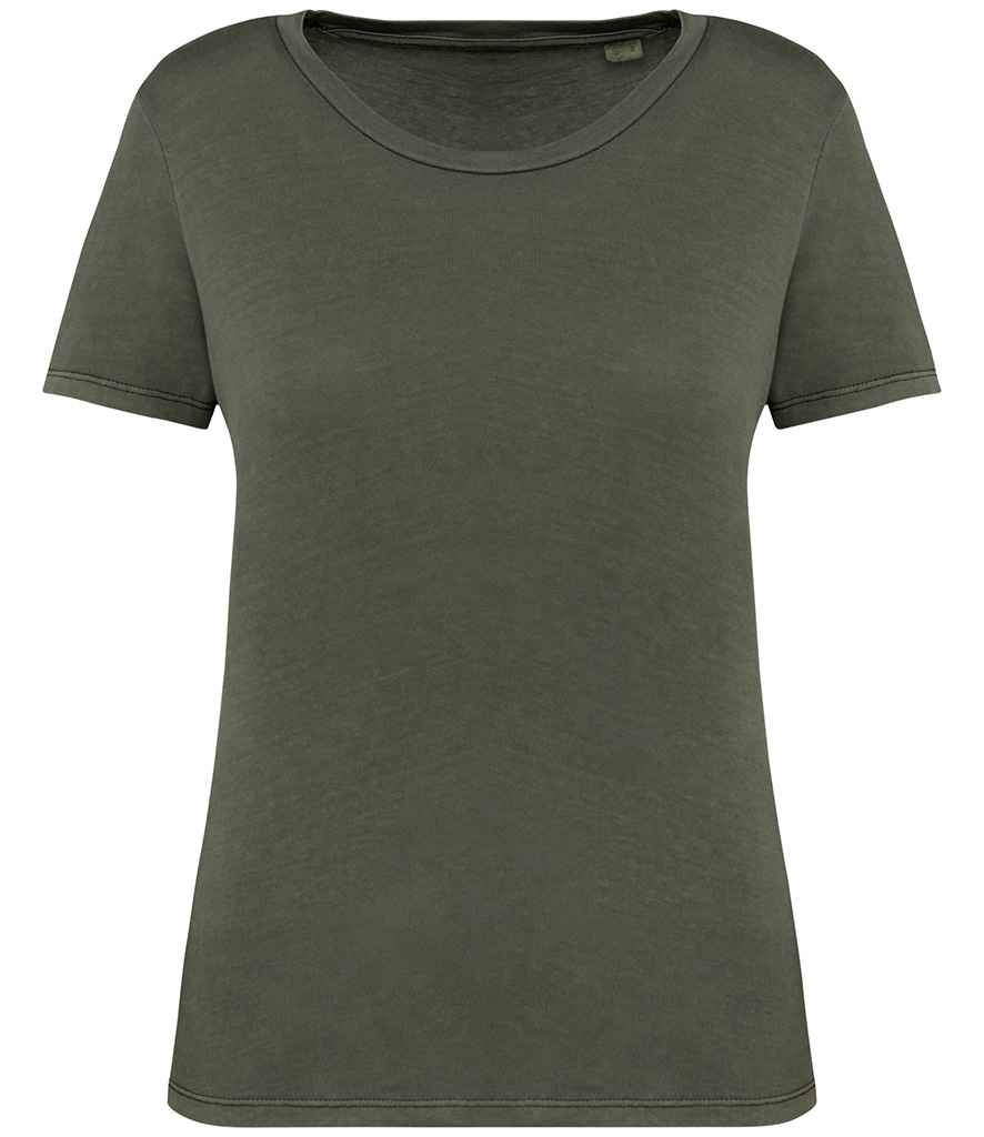 NS316 Washed Organic Khaki Front