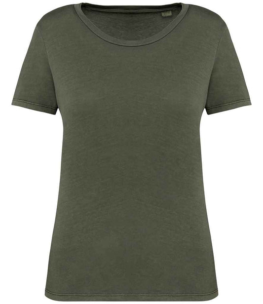 NS316 Washed Organic Khaki Front