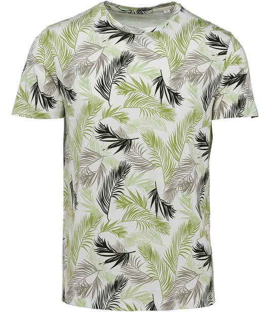 NS350 Ivory Palm Leaves Front