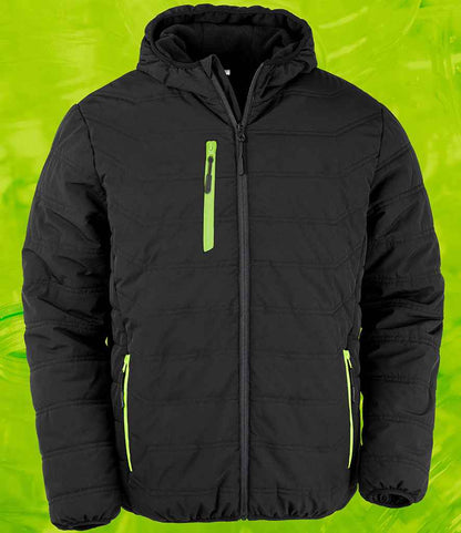 RS240 Black/Lime Green Front