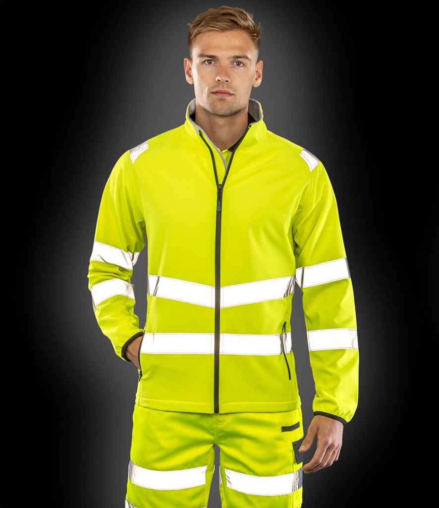 Result Genuine Recycled Printable Safety Soft Shell Jacket Bundle