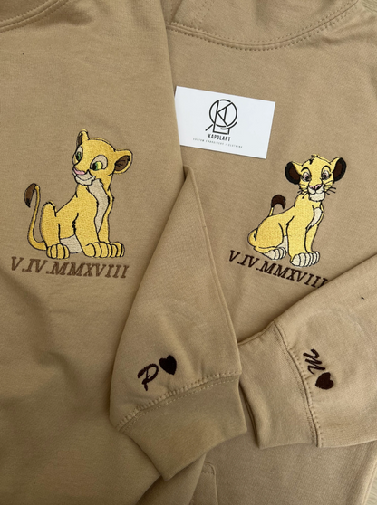 Simba and Nala Custom Hoodie