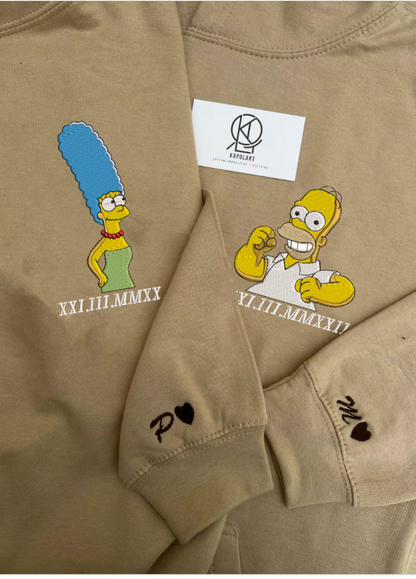 Homer and Marge Custom Sweatshirt