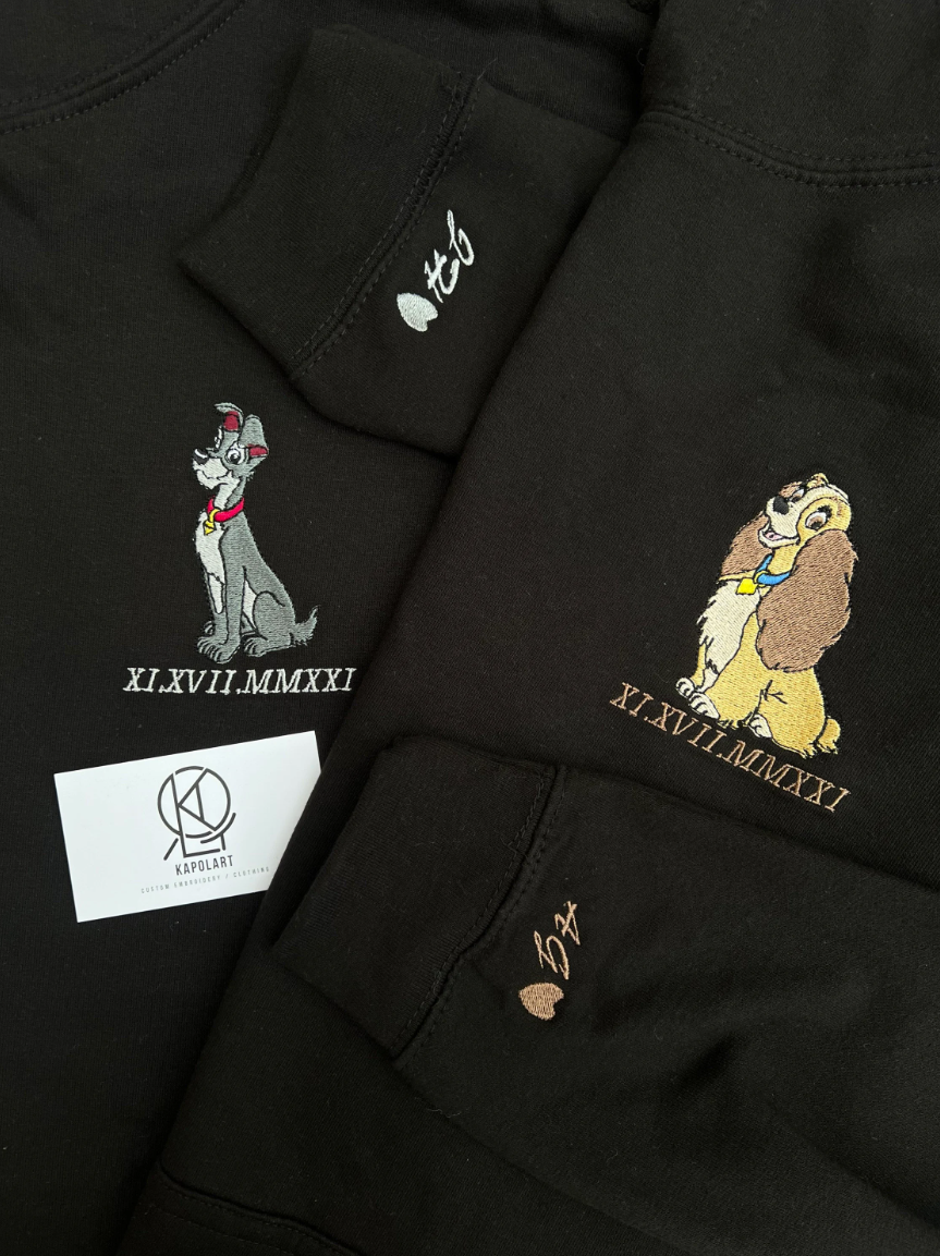 lady and the tramp Custom Hoodie