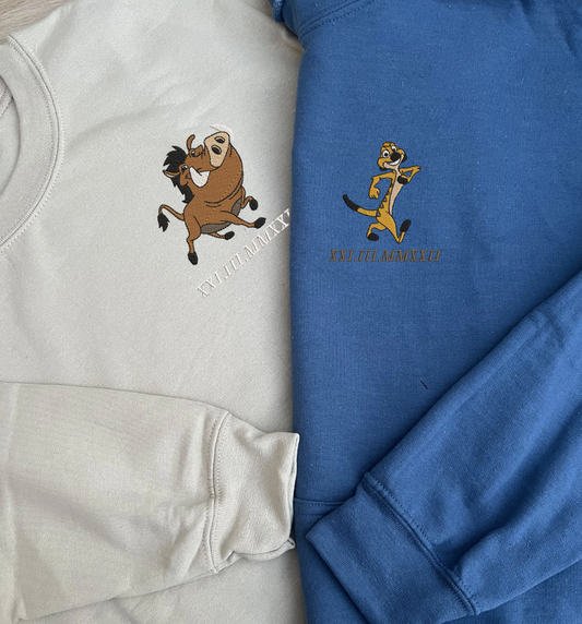 Timon and Pumbaa Custom Sweatshirt