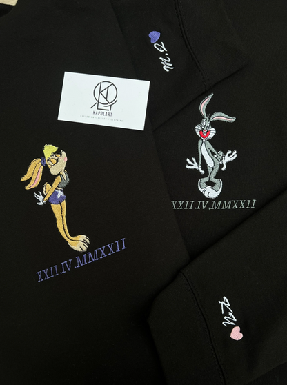 Bugs and Lola Custom Hoodie