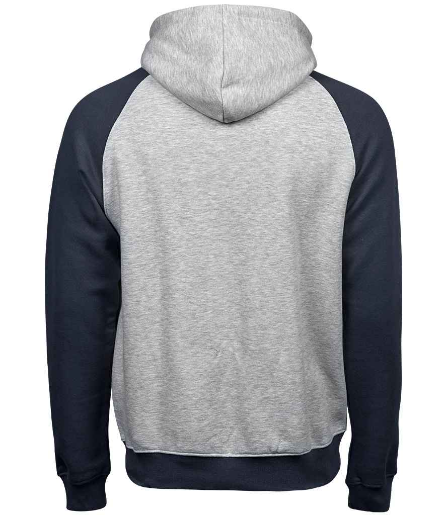 T5432 Heather Grey/Navy Back