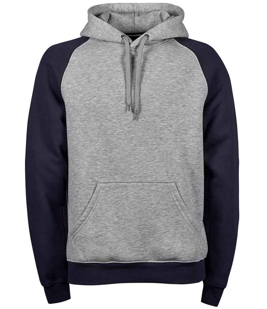 T5432 Heather Grey/Navy Front