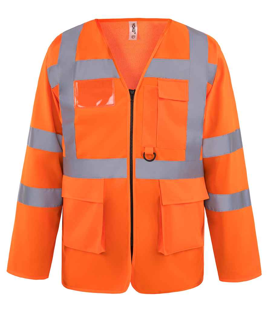 Yoko Hi-Vis Executive Long Sleeve Waistcoat Bundle