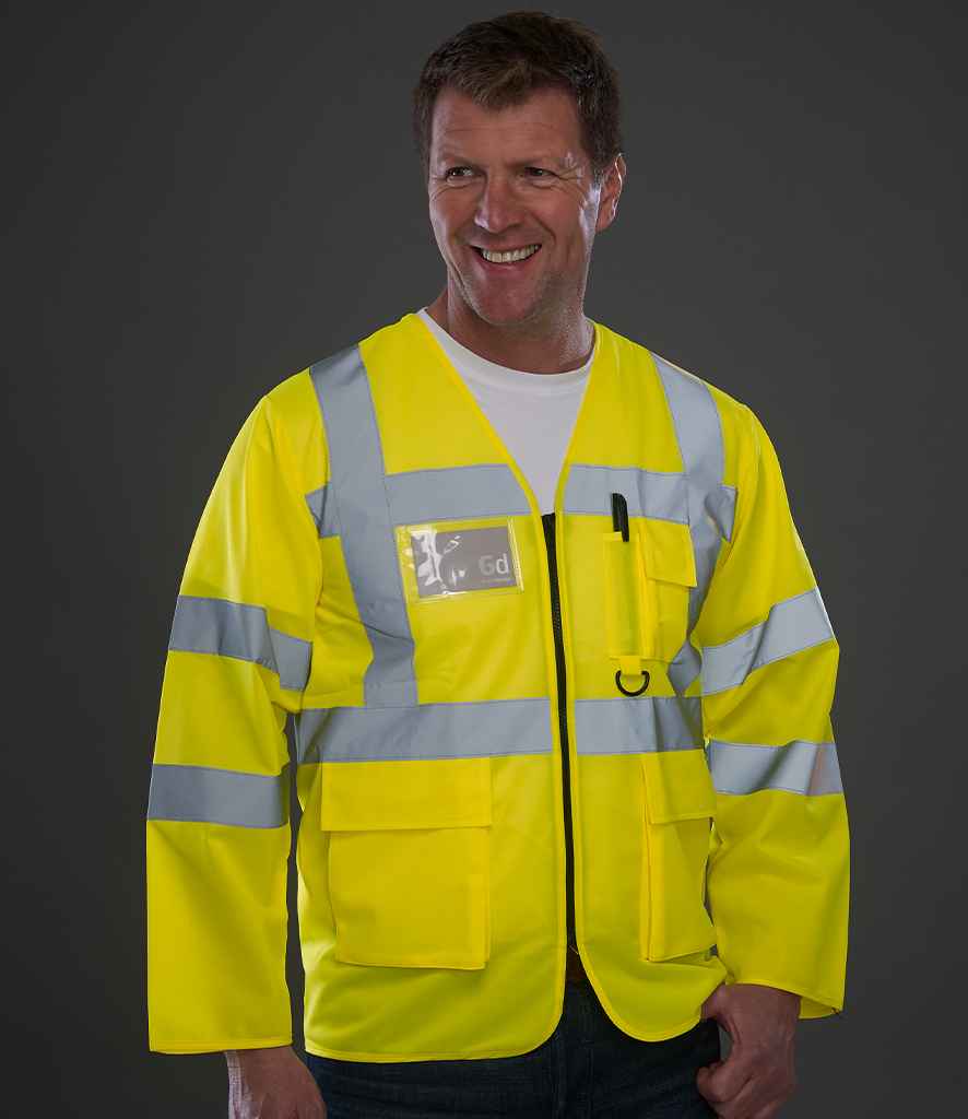 Yoko Hi-Vis Executive Long Sleeve Waistcoat Bundle