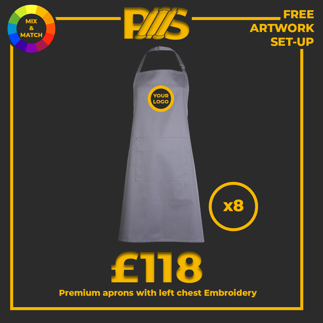 UNEEK CUSTOM EMBROIDERED WORKWEAR APRON BUNDLE